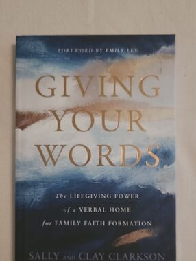 Giving Your Words Hardcover Book - Blue/Gold
